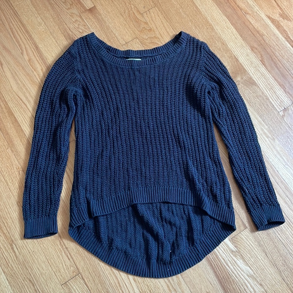 Navy Billabong high low sweater